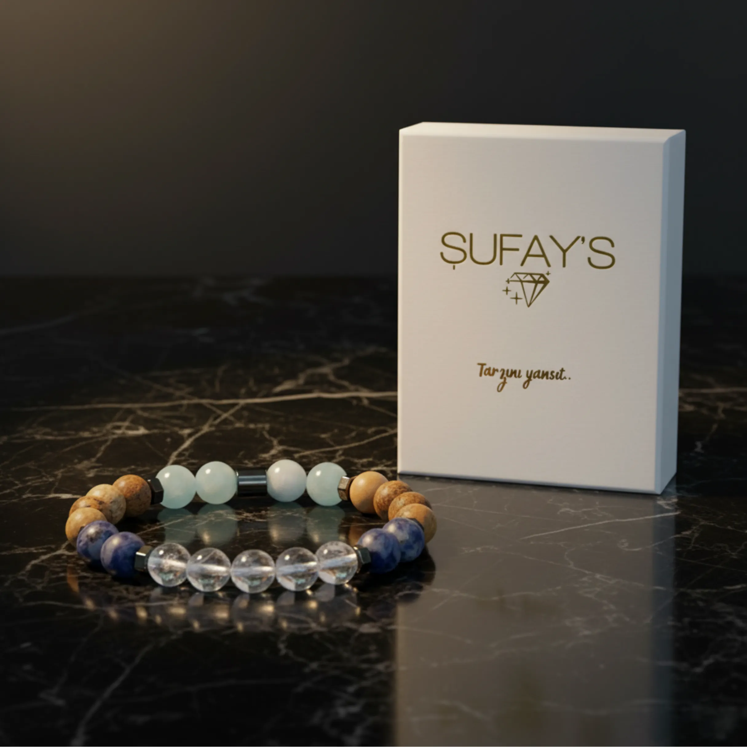 Terazi Burcu Doğal Taş Bileklik