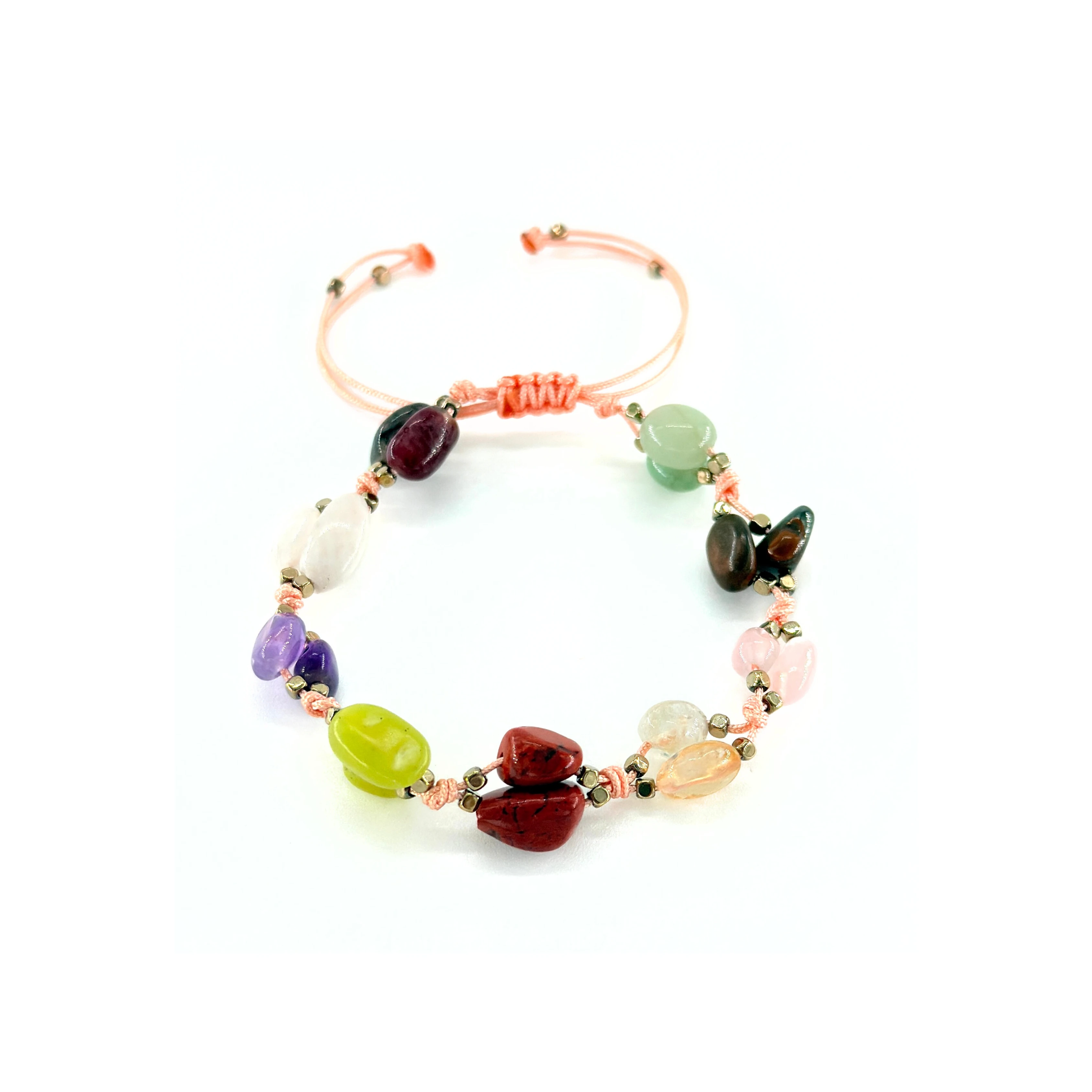 Yengeç Burcu Makrome Doğal Taş Bileklik