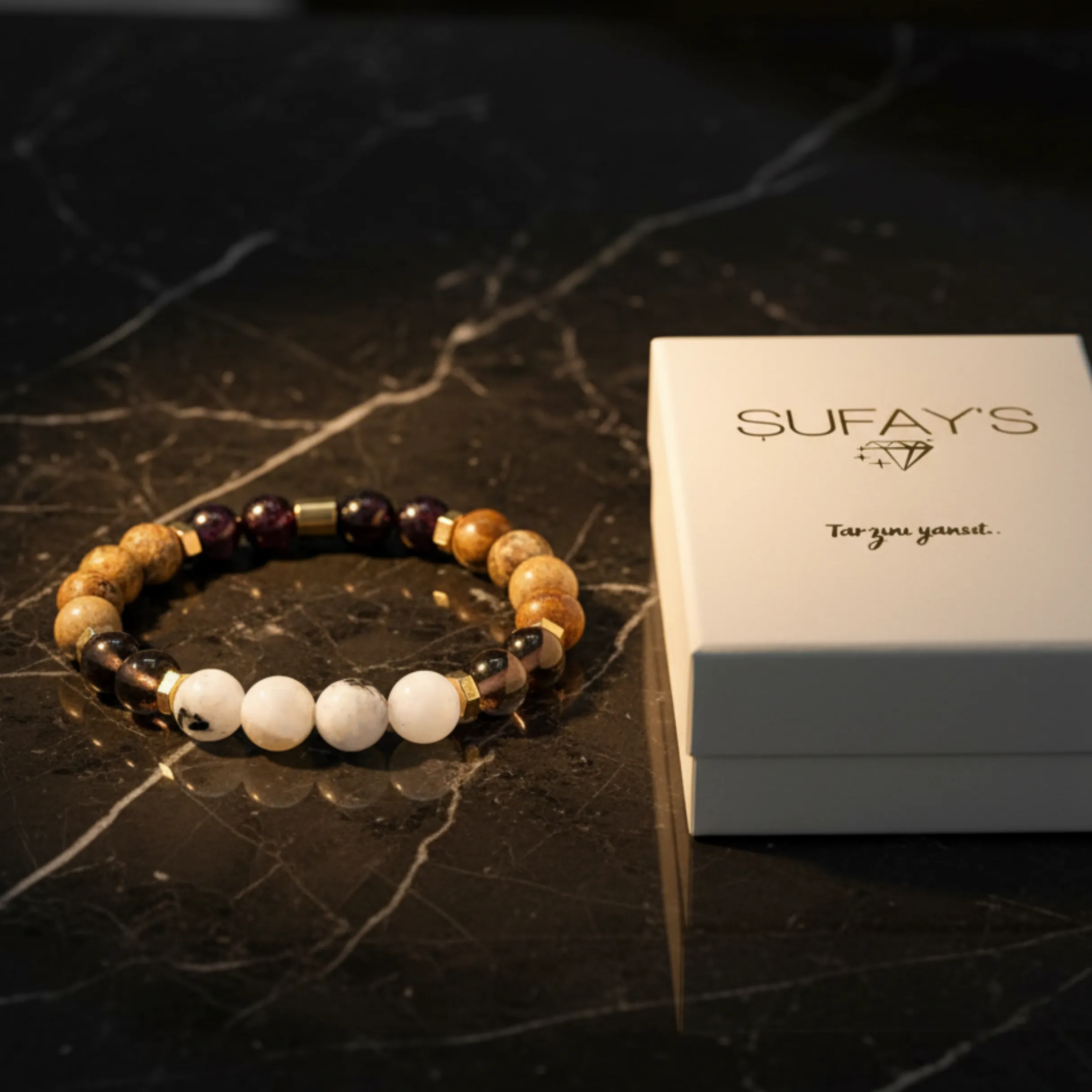 Oğlak Burcu Doğal Taş Bileklik