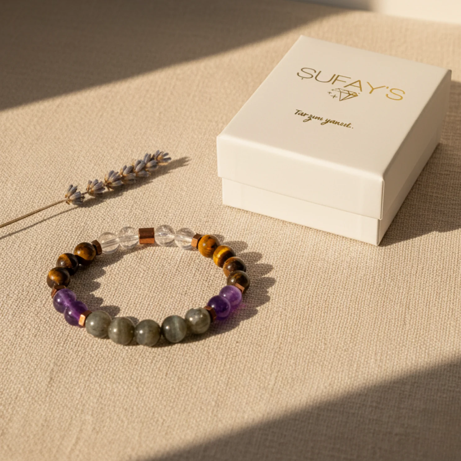 Koç Burcu Doğal Taş Bileklik