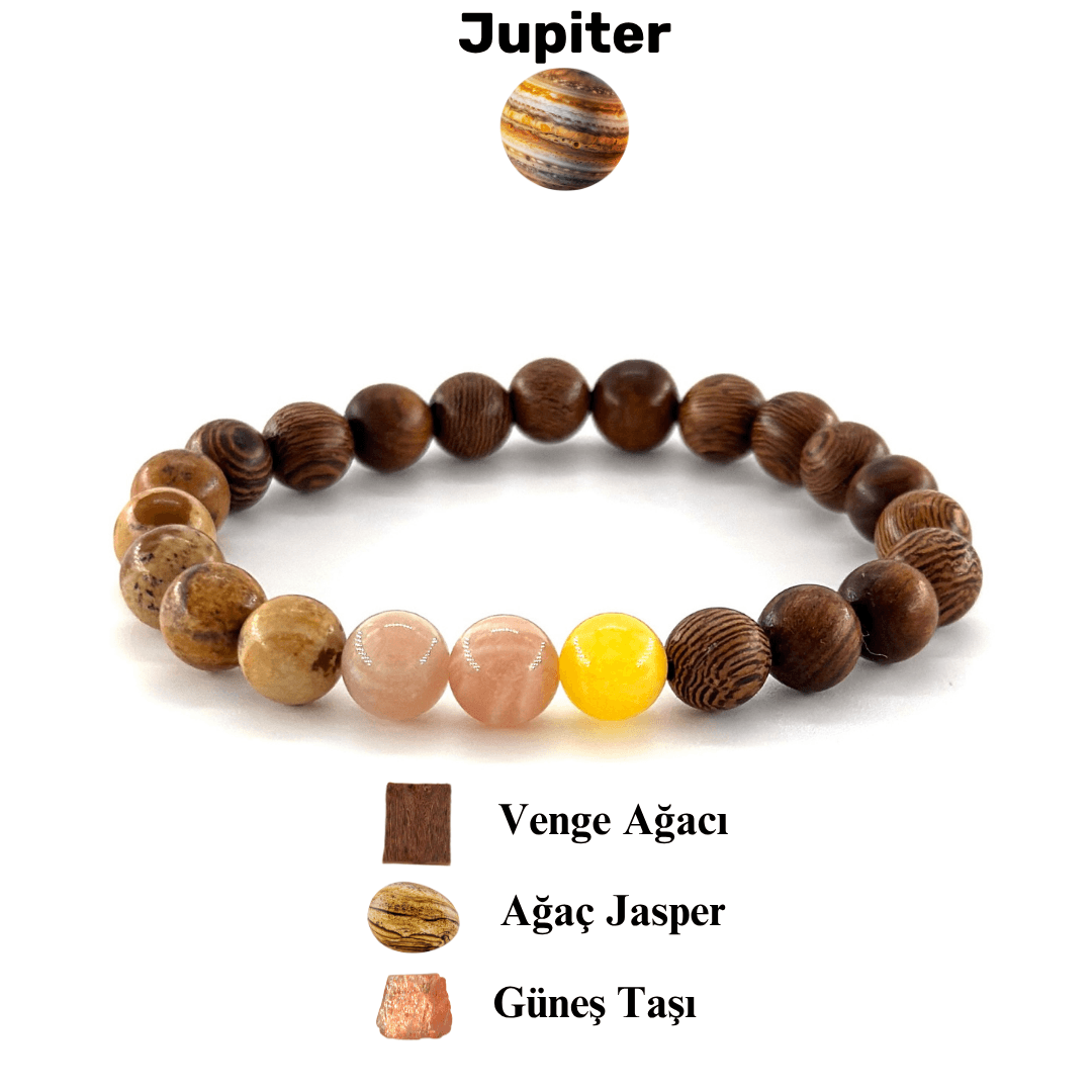 Jupiter Doğal Taş Bileklik 🪐