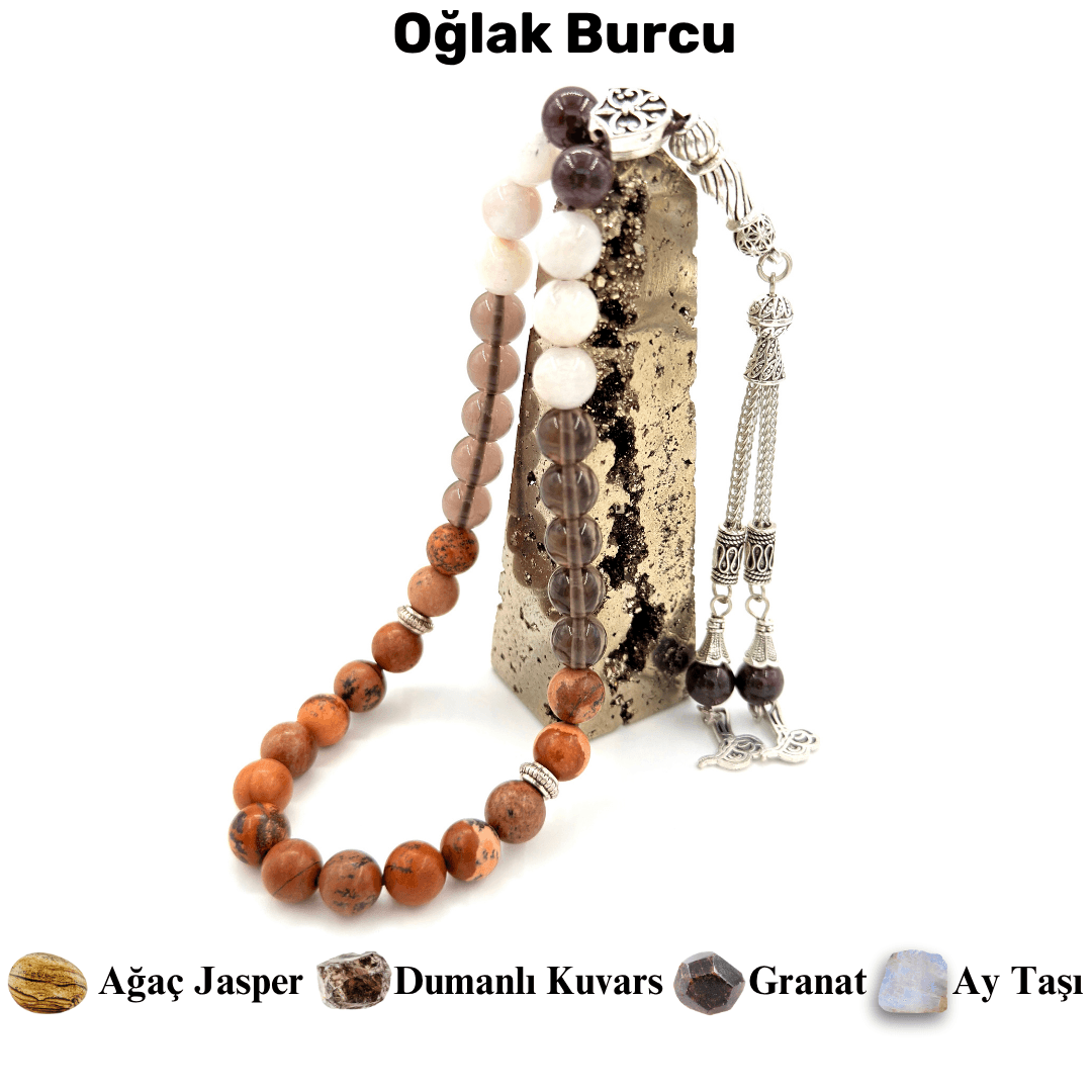 Oğlak Burcu Doğal Taş Tesbih