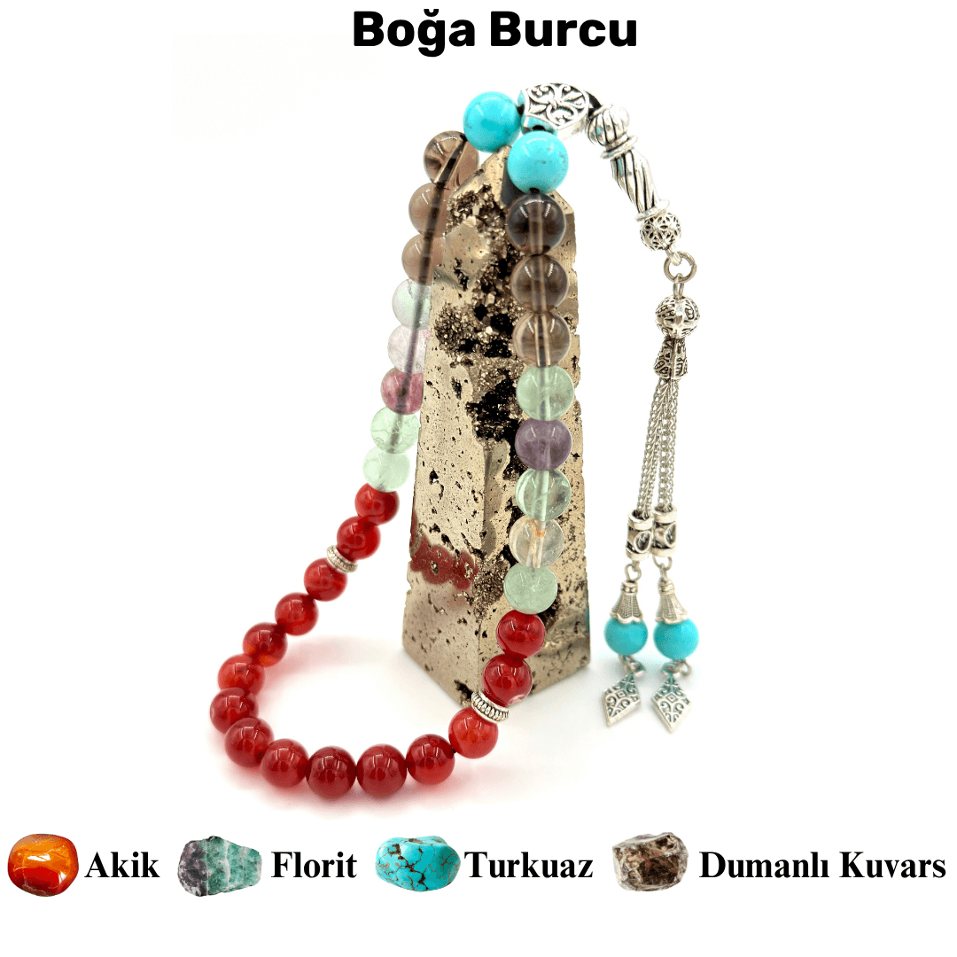 Boğa Burcu Doğal Taş Tesbih