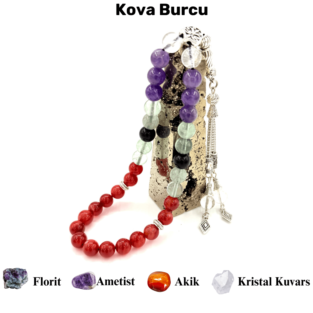 Kova Burcu Doğal Taş Tesbih