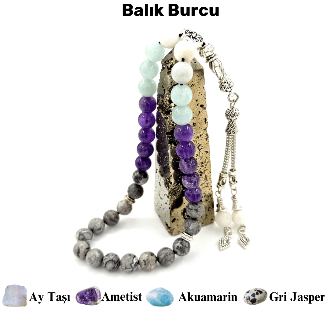 Balık Burcu Doğal Taş Tesbih