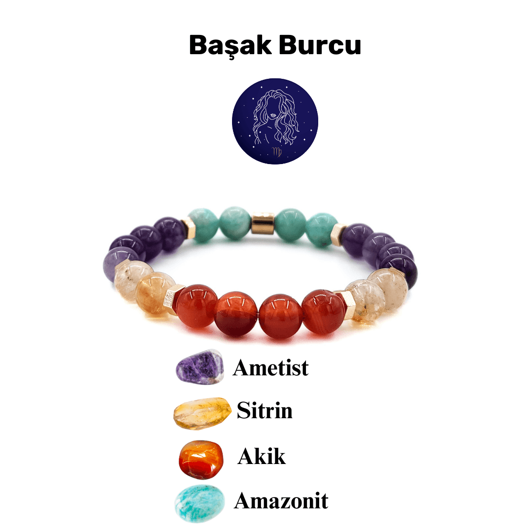 Başak Burcu Doğal Taş Bileklik