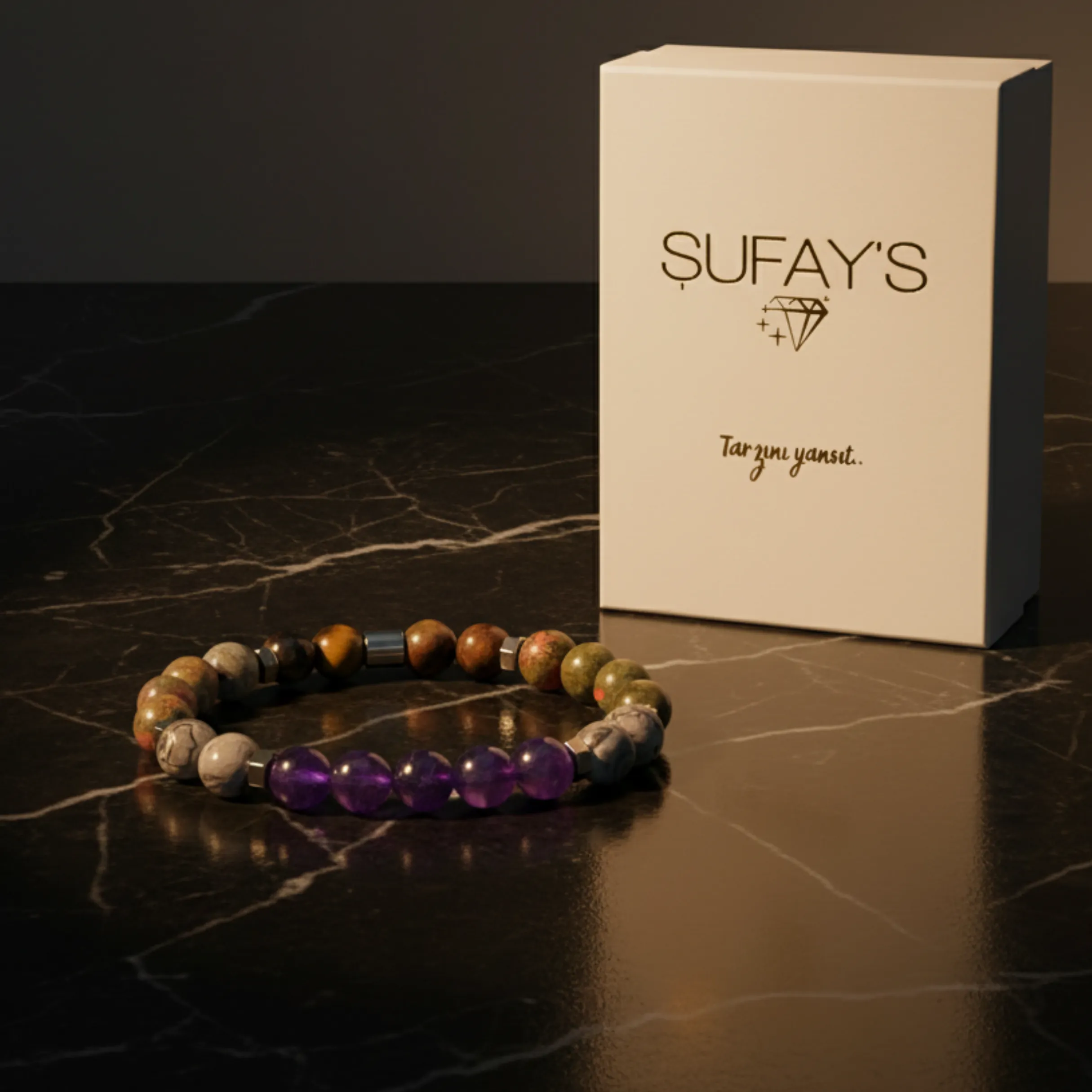 Akrep Burcu Doğal Taş Bileklik