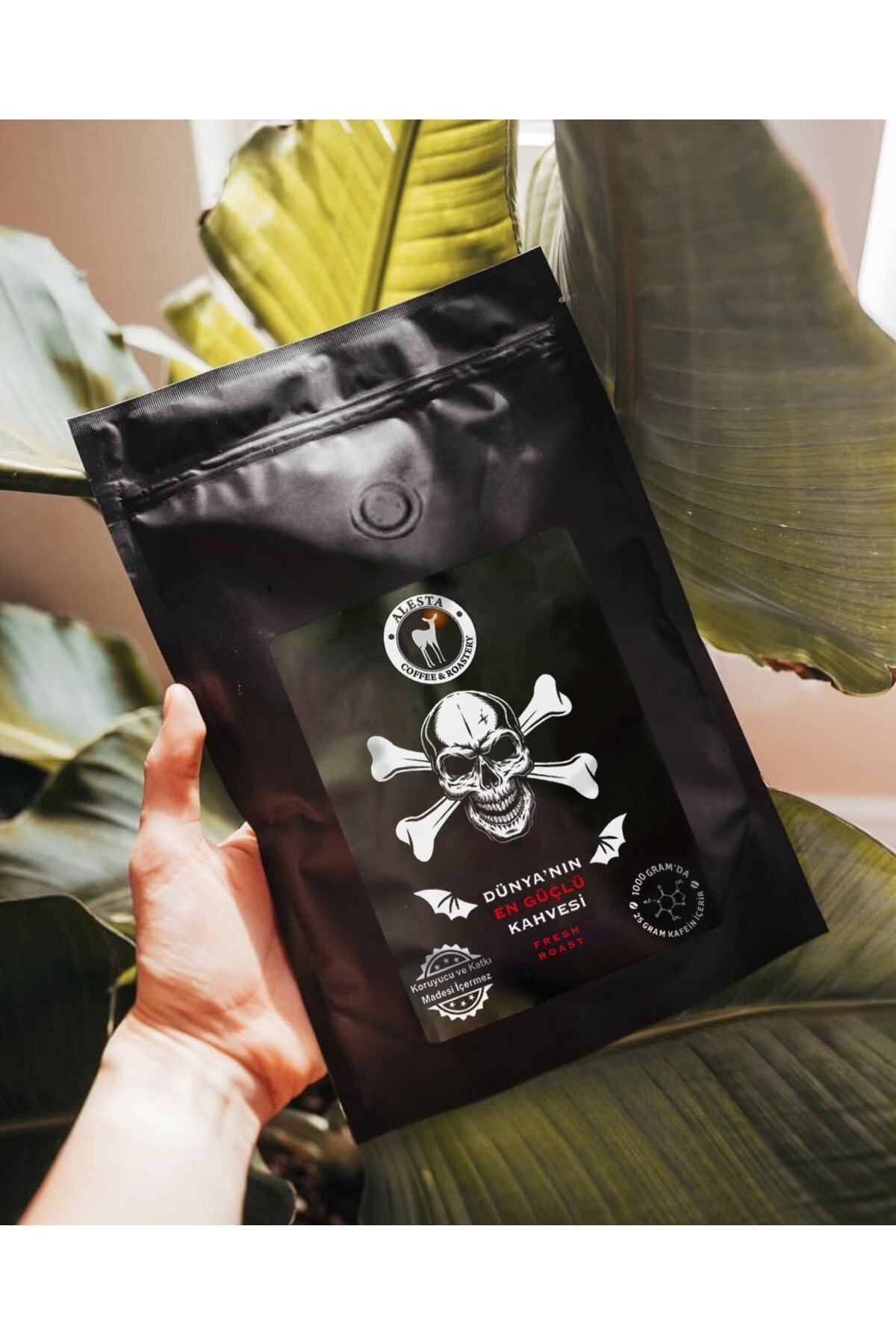 Yüksek Kafeinli Çekirdek Filtre Kahve 500 Gr. /sporcu Kahvesi 3 Kat Kafein