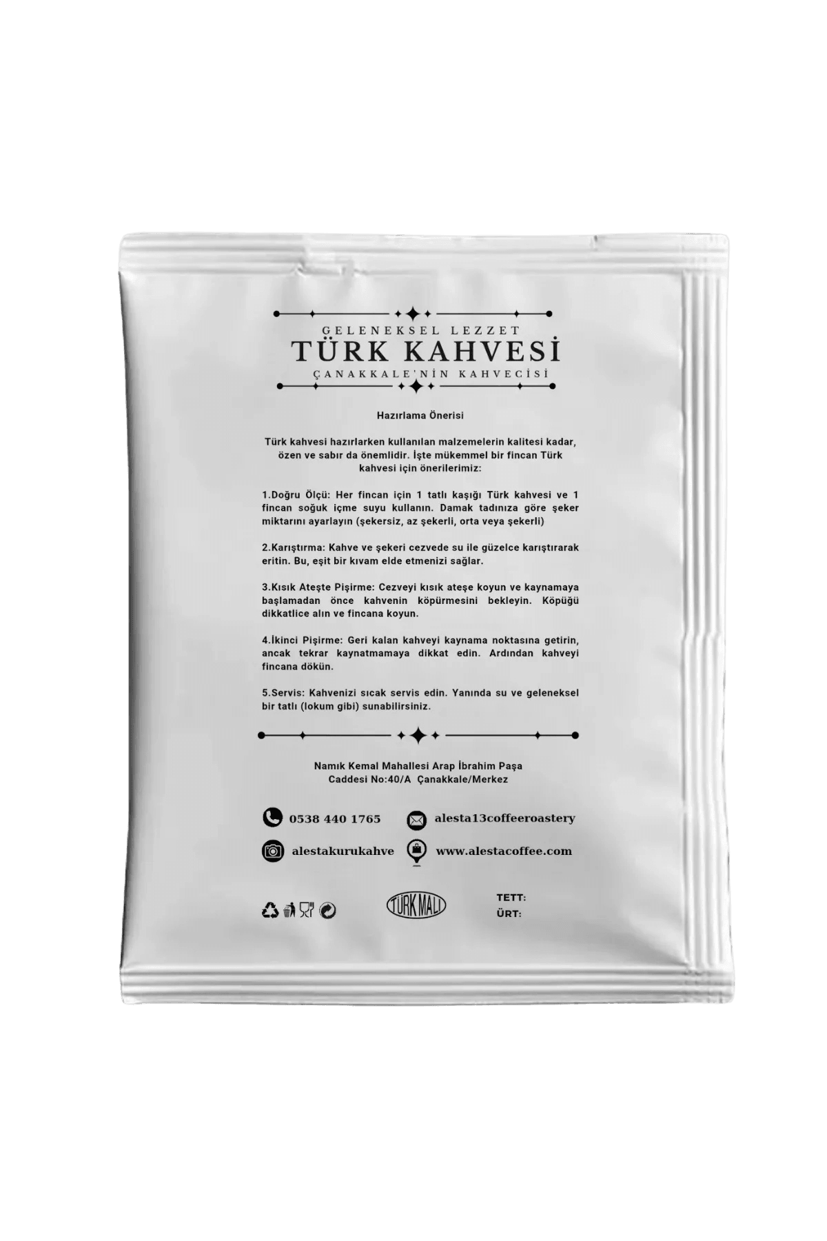 Taş Değirmen Türk Kahvesi 50gr. / Yemen Serisi / Orta Kavrum /