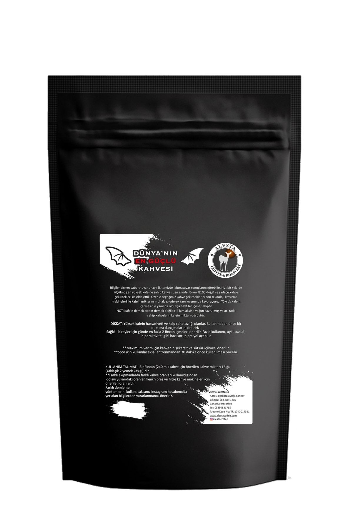 Yüksek Kafeinli Öğütülmüş Filtre Kahve 500 Gr. / Sporcu Kahvesi 3 Kat Kafein(french Press Ve Makine)