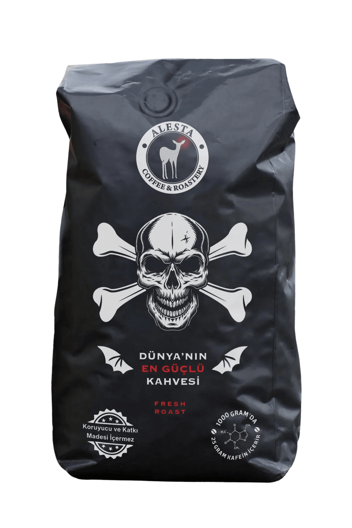 Yüksek Kafeinli Öğütülmüş Filtre Kahve 1000 Gr. /sporcu Kahvesi 3 Kat Kafein(french Press Ve Makine)