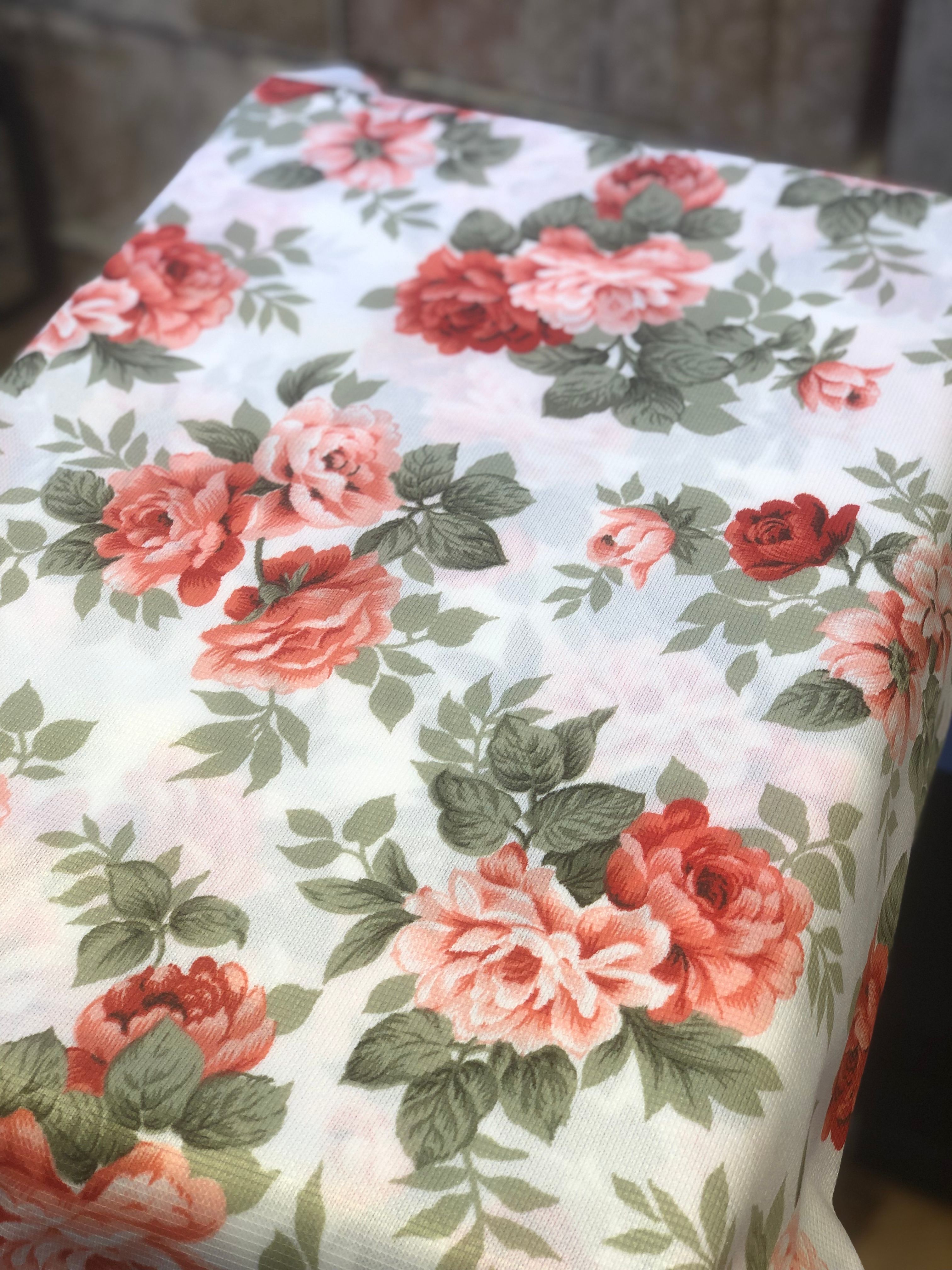 140x140 Raşel Leke Tutmaz Sofra/Masa Örtüsü Turuncu Gül