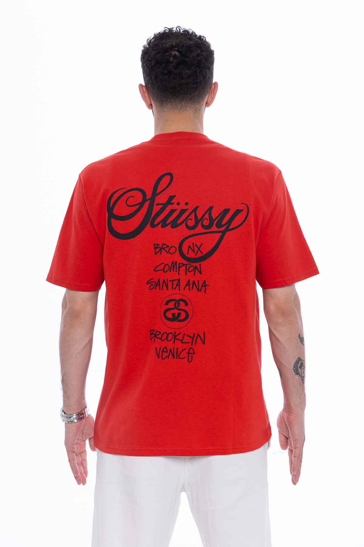 Stüssy World Tour Tee Red