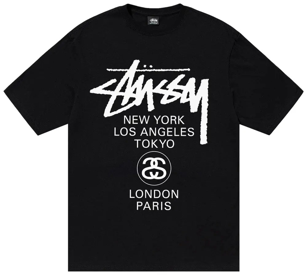 Stüssy World Tour Tee Black