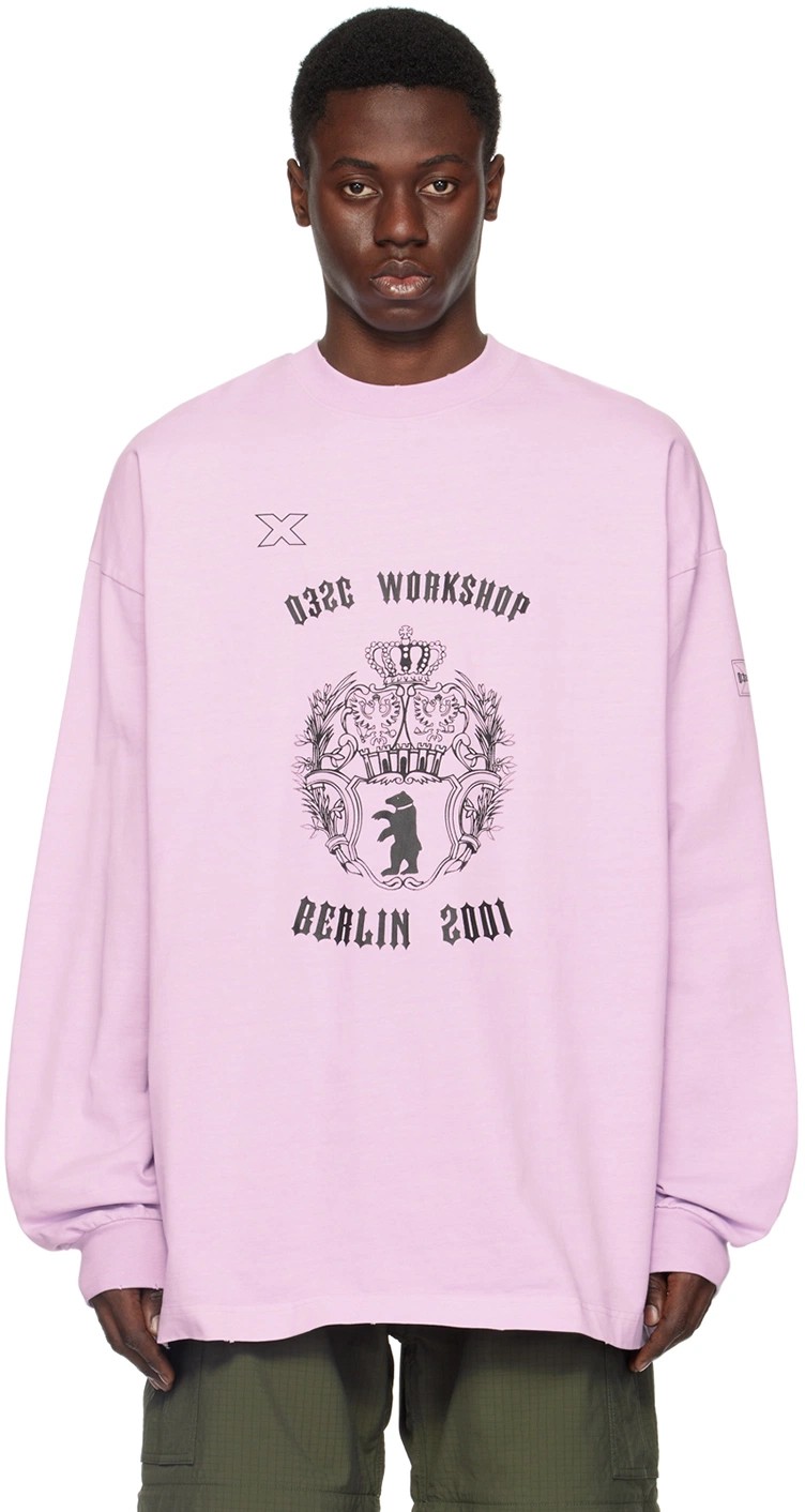 Purple Print Long Sleeve T-Shirt