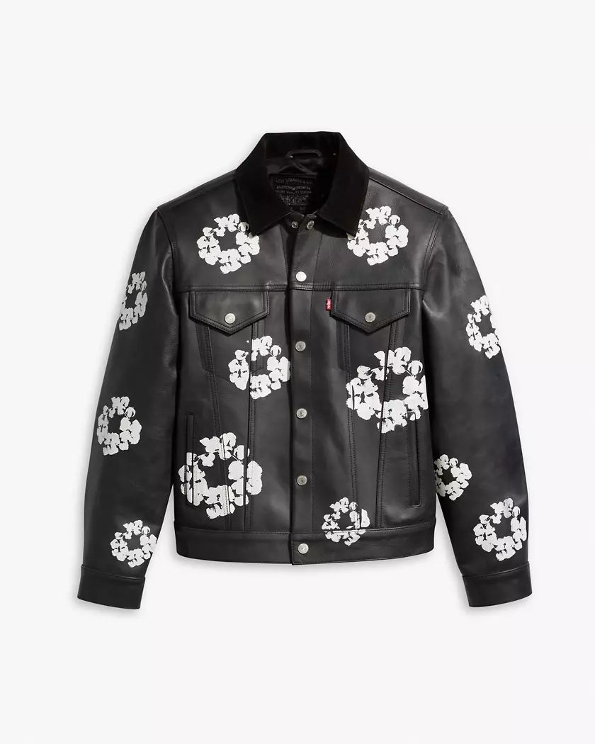 Levi's® X Denim Tear Leather Cotton Wreath Type Iii Jacket (XL)