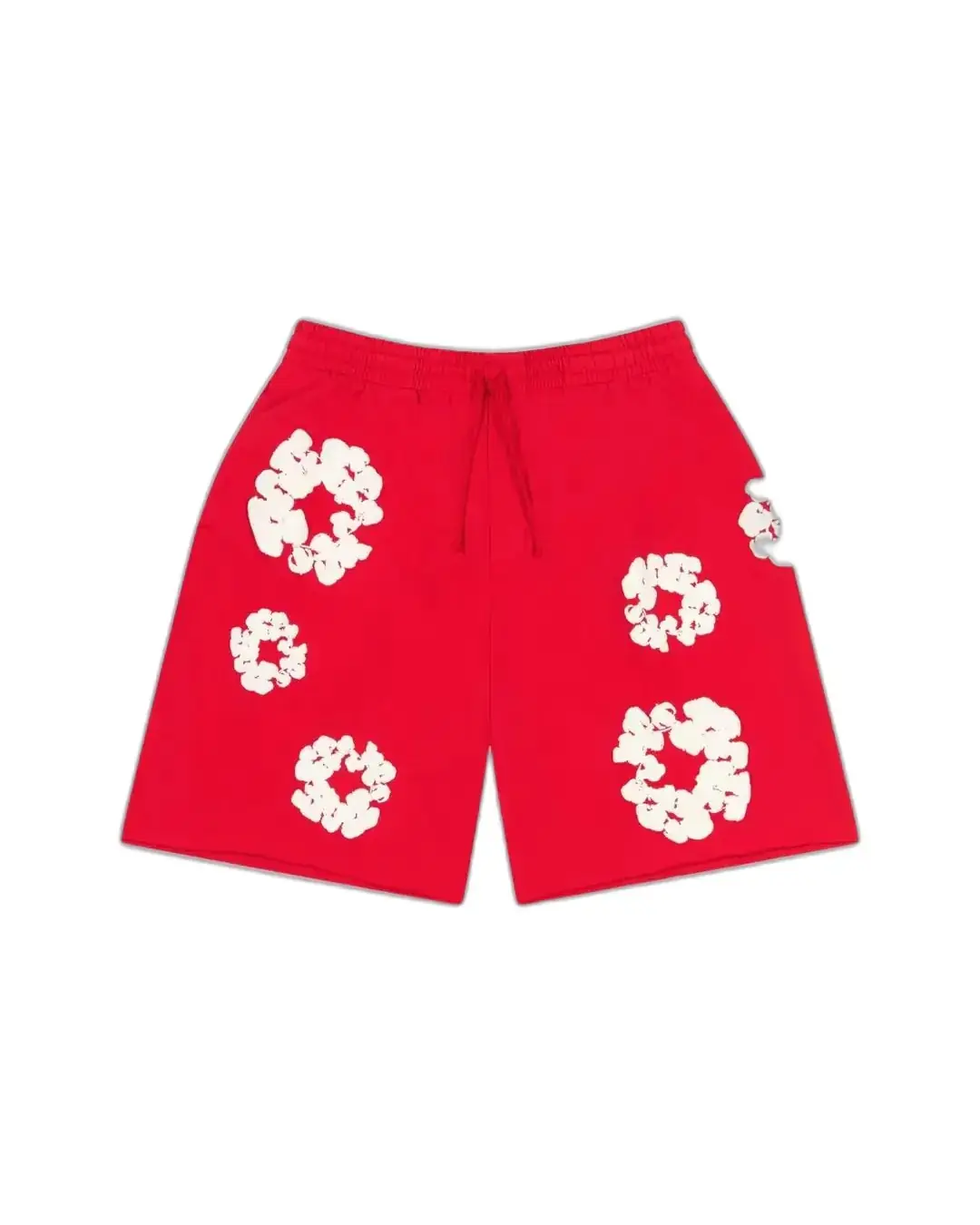 DENIM TEARS Cotton Wreath Shorts Red - DENIM TEARS | Bettermade Supply