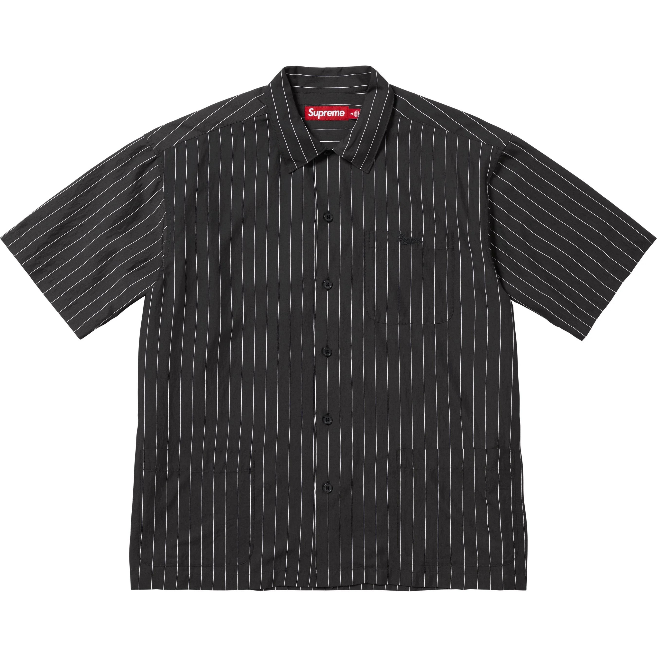 Supreme Stripe S/S Pajama Shirt - SİYAH