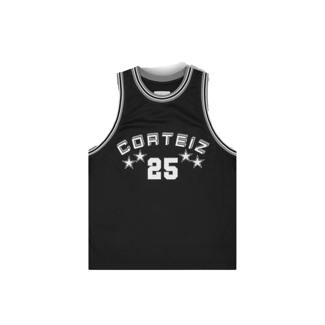 CORTEIZ STARS BASKET BALL JERSEY BLACK - Corteiz | Bettermade Supply