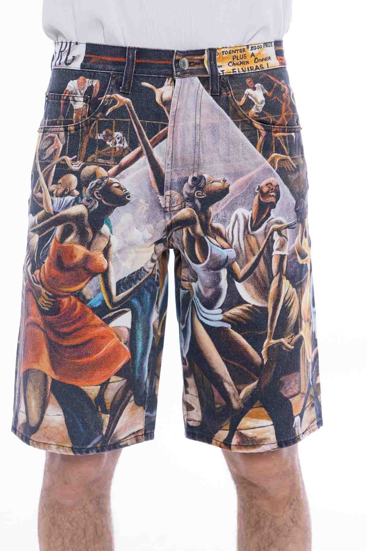 Ernie Barnes Baggy Denim Short