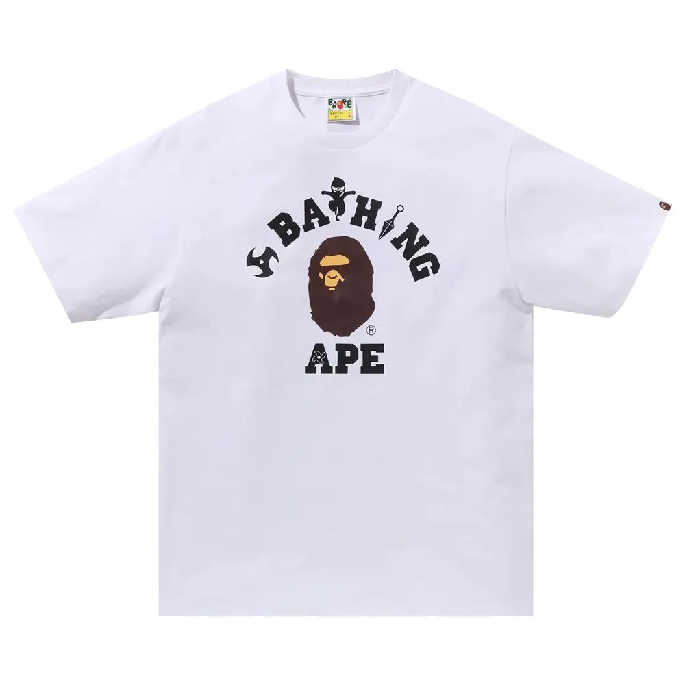 BAPE Ninja College Tee 'White'