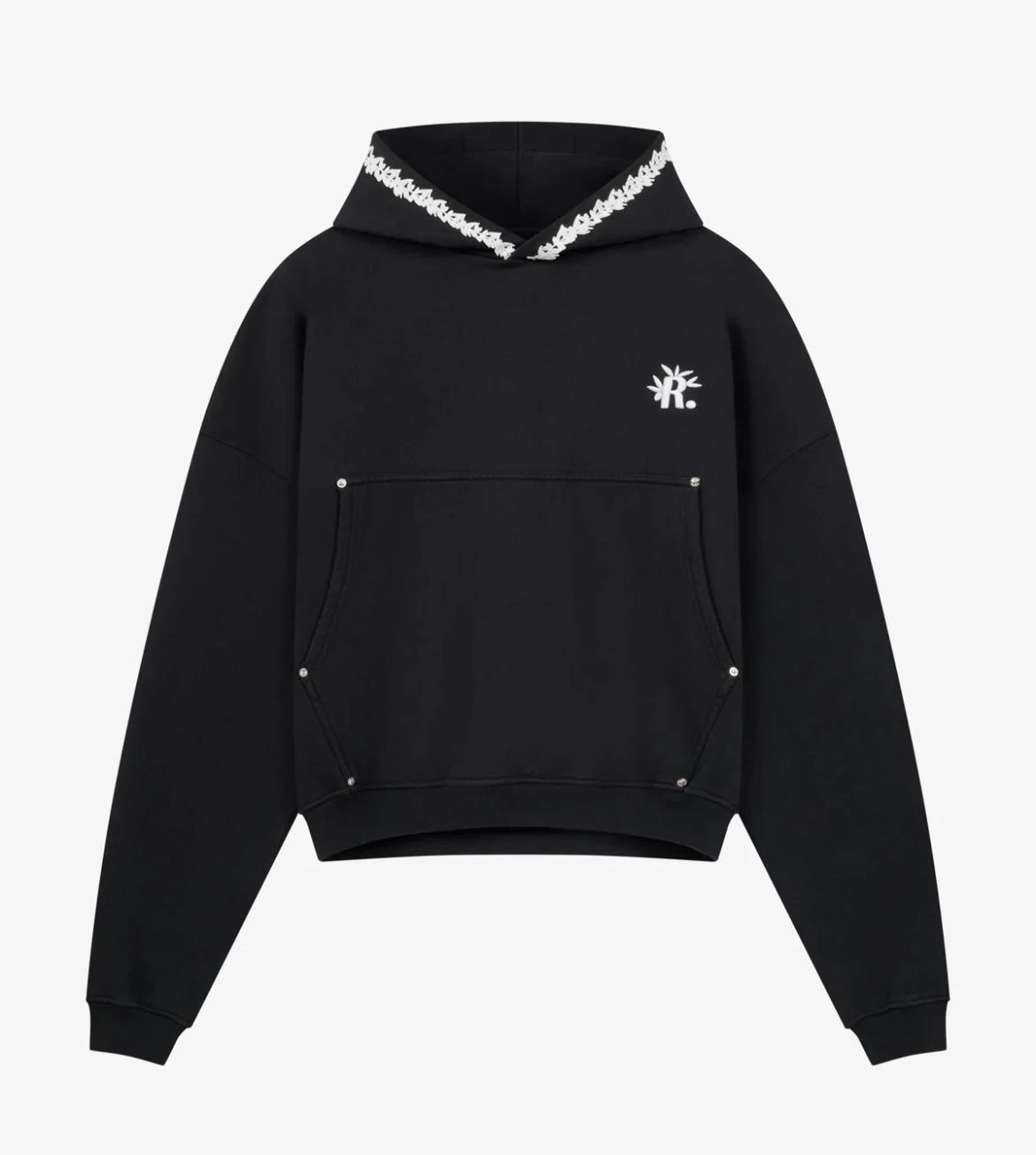 EMBROIDERED HOOD HOODIE