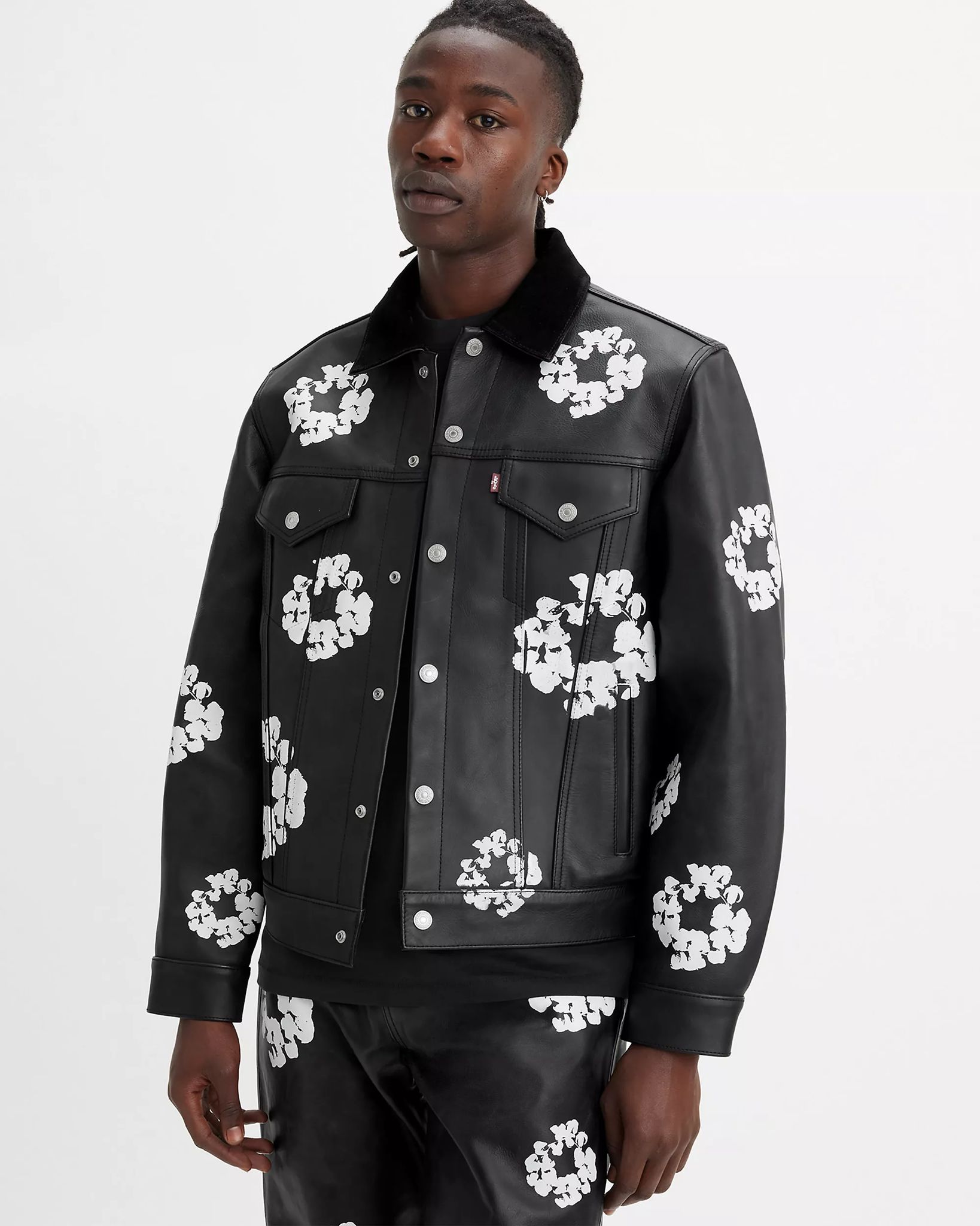 Levi's® X Denim Tear Leather Cotton Wreath Type Iii Jacket (XL)