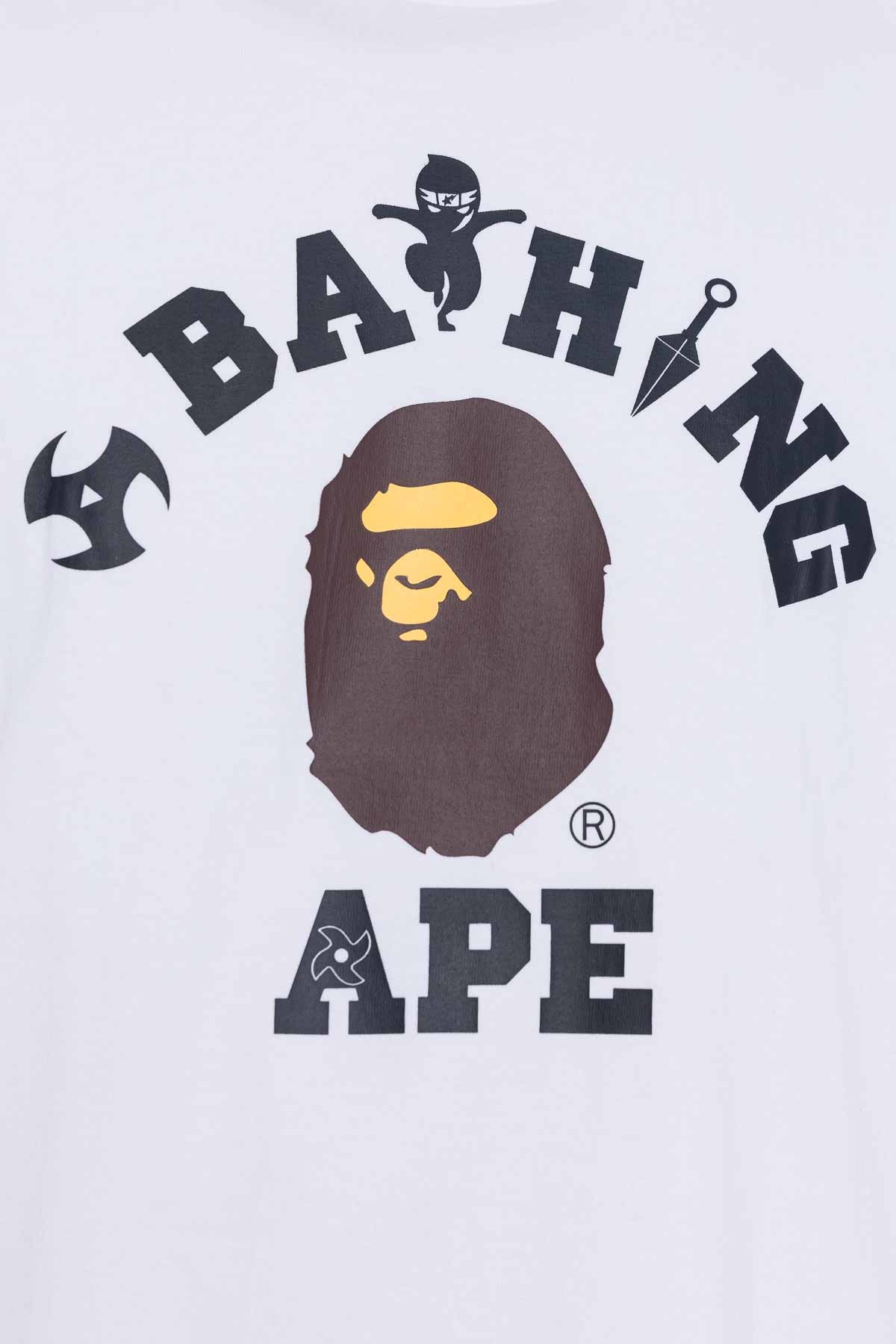 BAPE Ninja College Tee 'White'