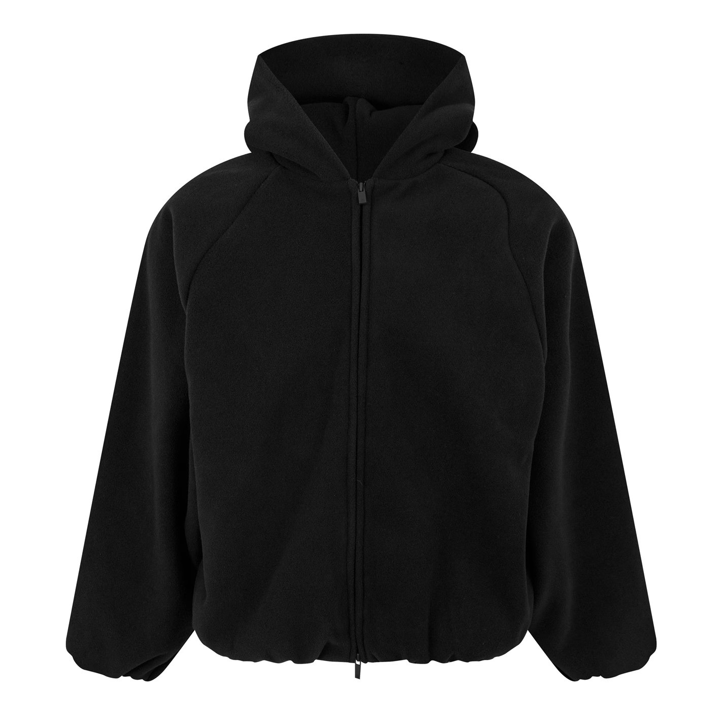 Brushed Hooded Bomber Jacket