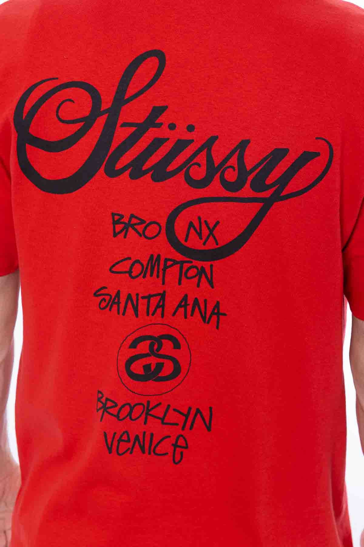 Stüssy World Tour Tee Red