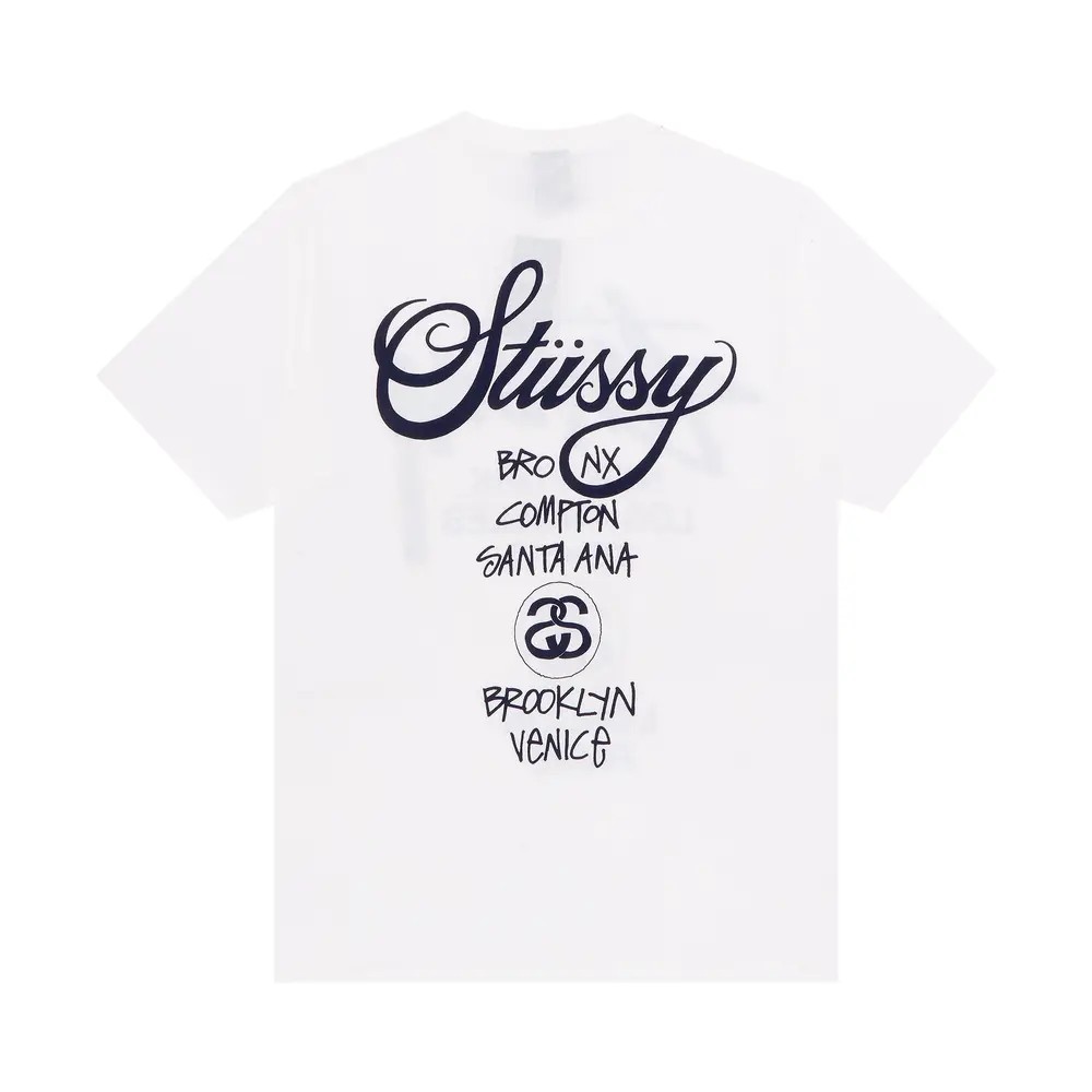 Stüssy World Tour Tee White