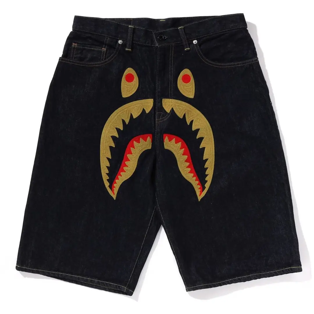 Shark Denim Shorts - BAPE | Bettermade Supply