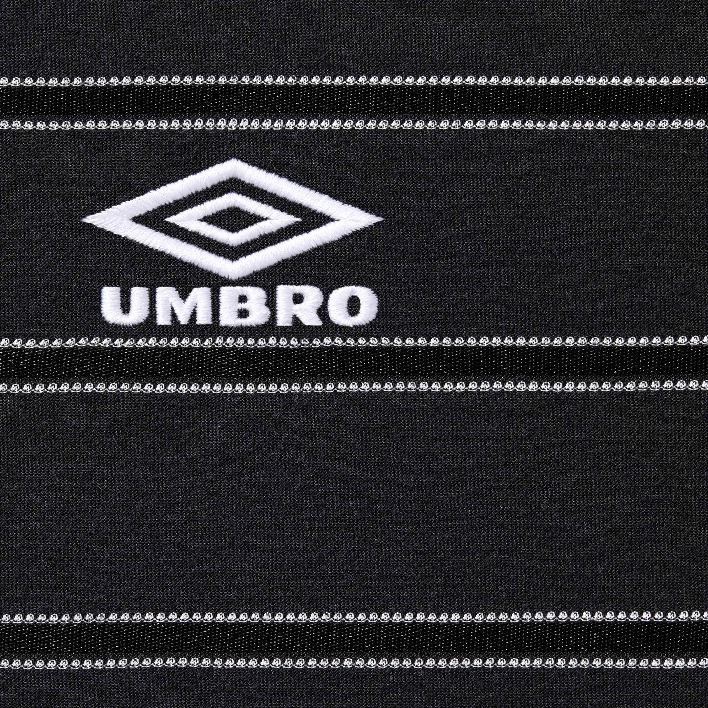 Supreme Umbro Stripe Soccer Jersey Black