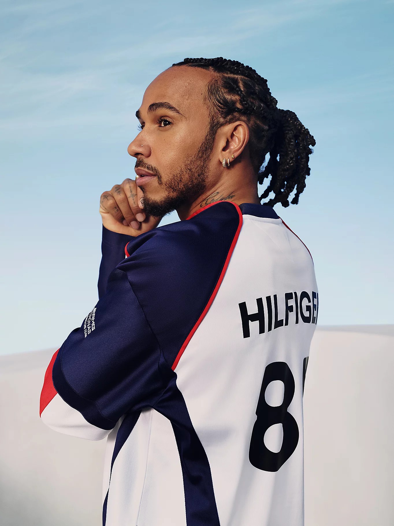 Tommy x Mercedes F1 x CR Back Graphic Hockey Jersey