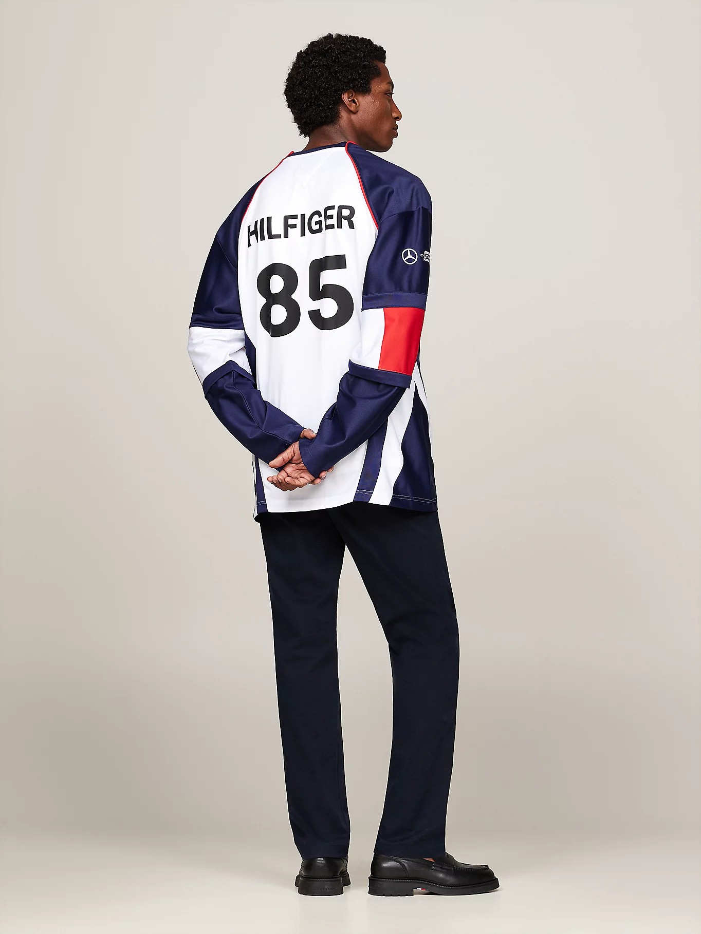 Tommy x Mercedes F1 x CR Back Graphic Hockey Jersey