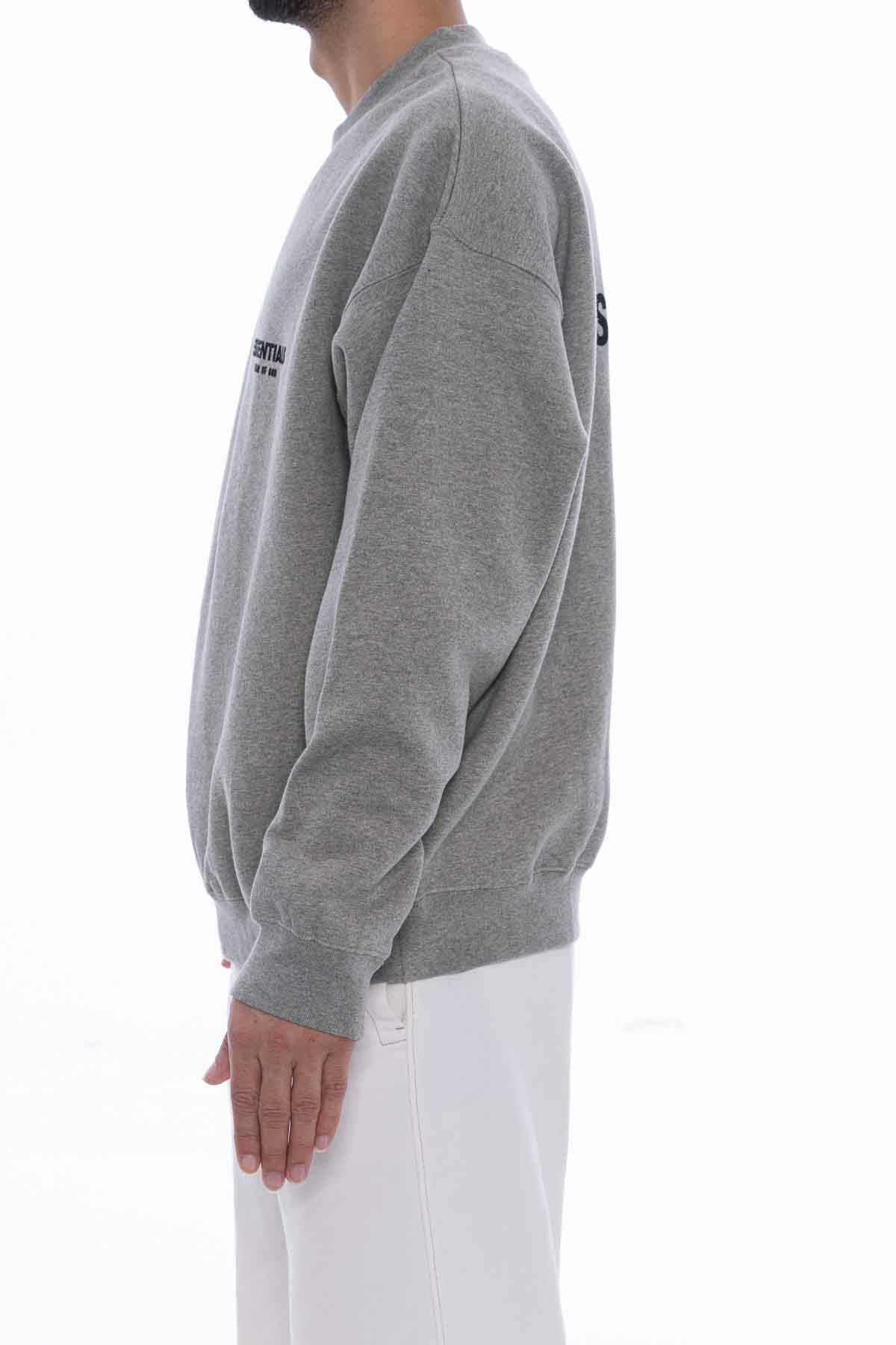 Essential Fleece Crewneck Heather Gray Sweatshirt