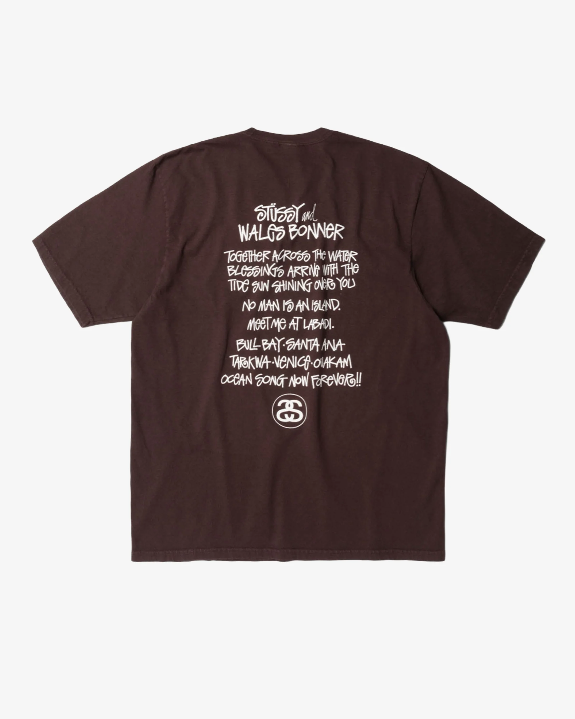 Men's Wales Bonner Ocean Song Tee Brown