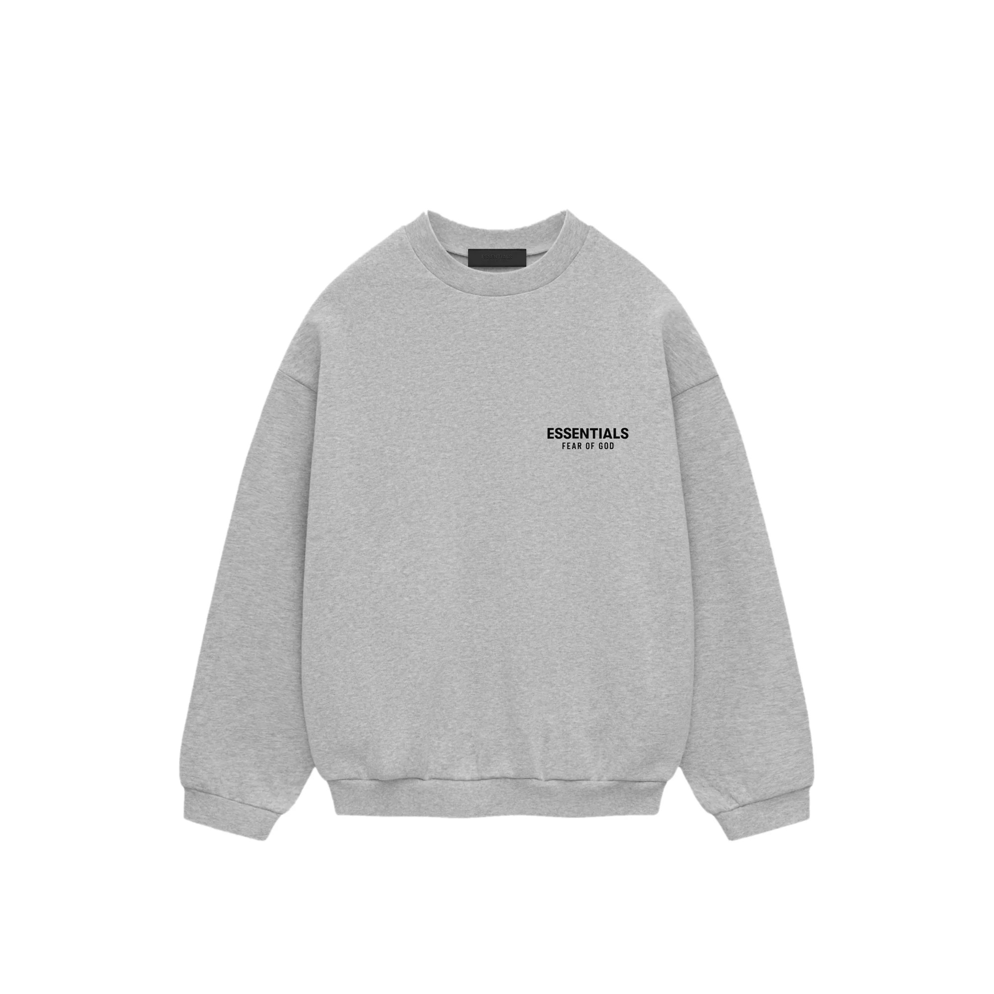Essential Fleece Crewneck Heather Gray Sweatshirt