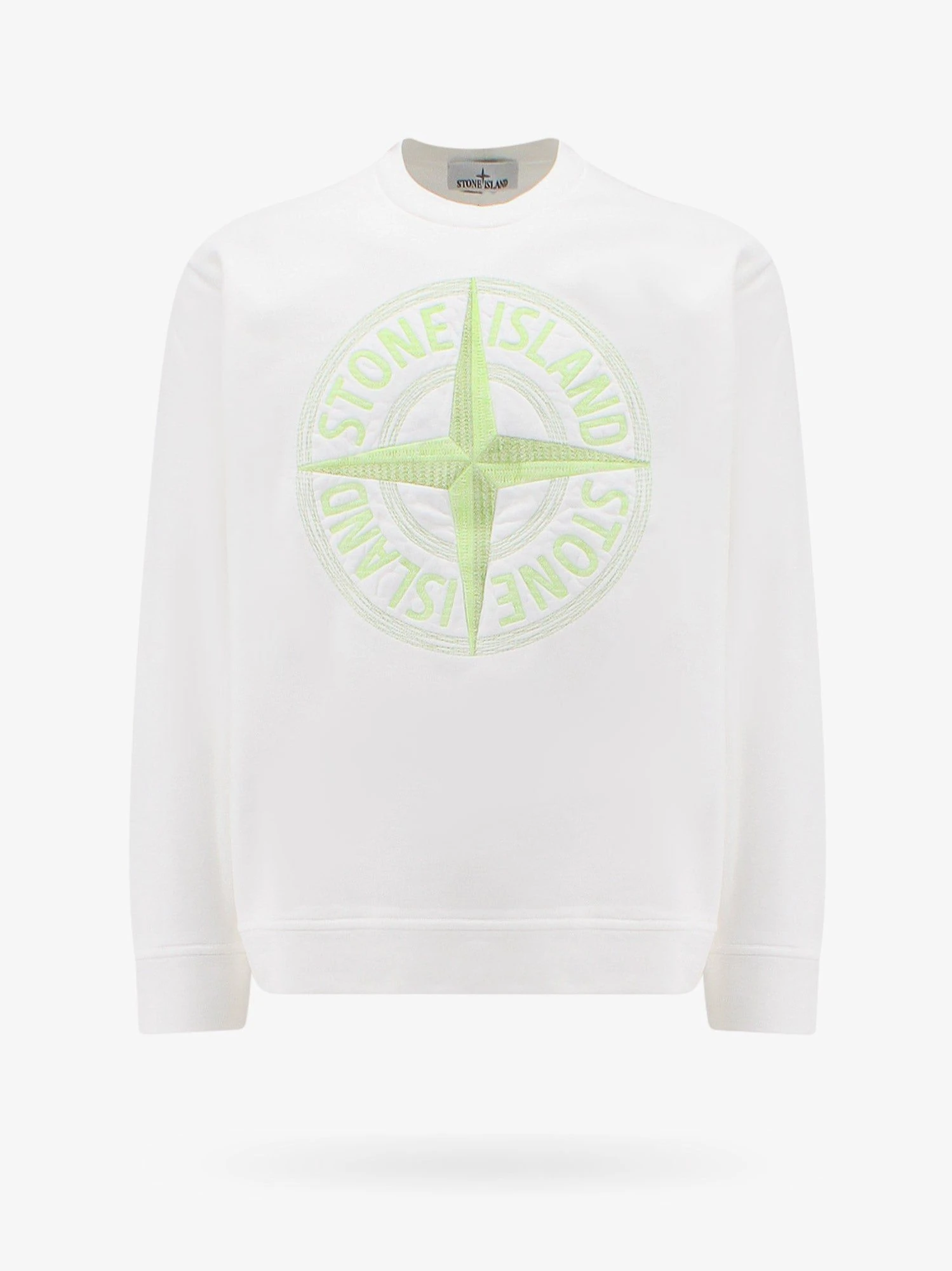 Stone Island Sweatshirt In Bianco