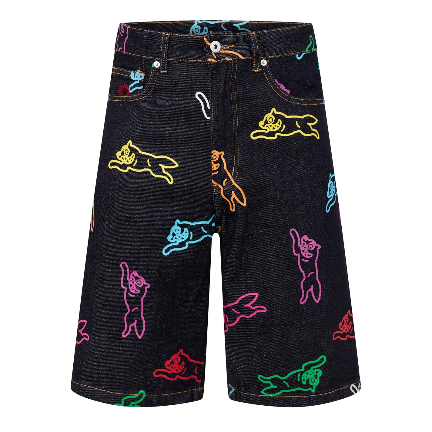 Aop Denim Shorts