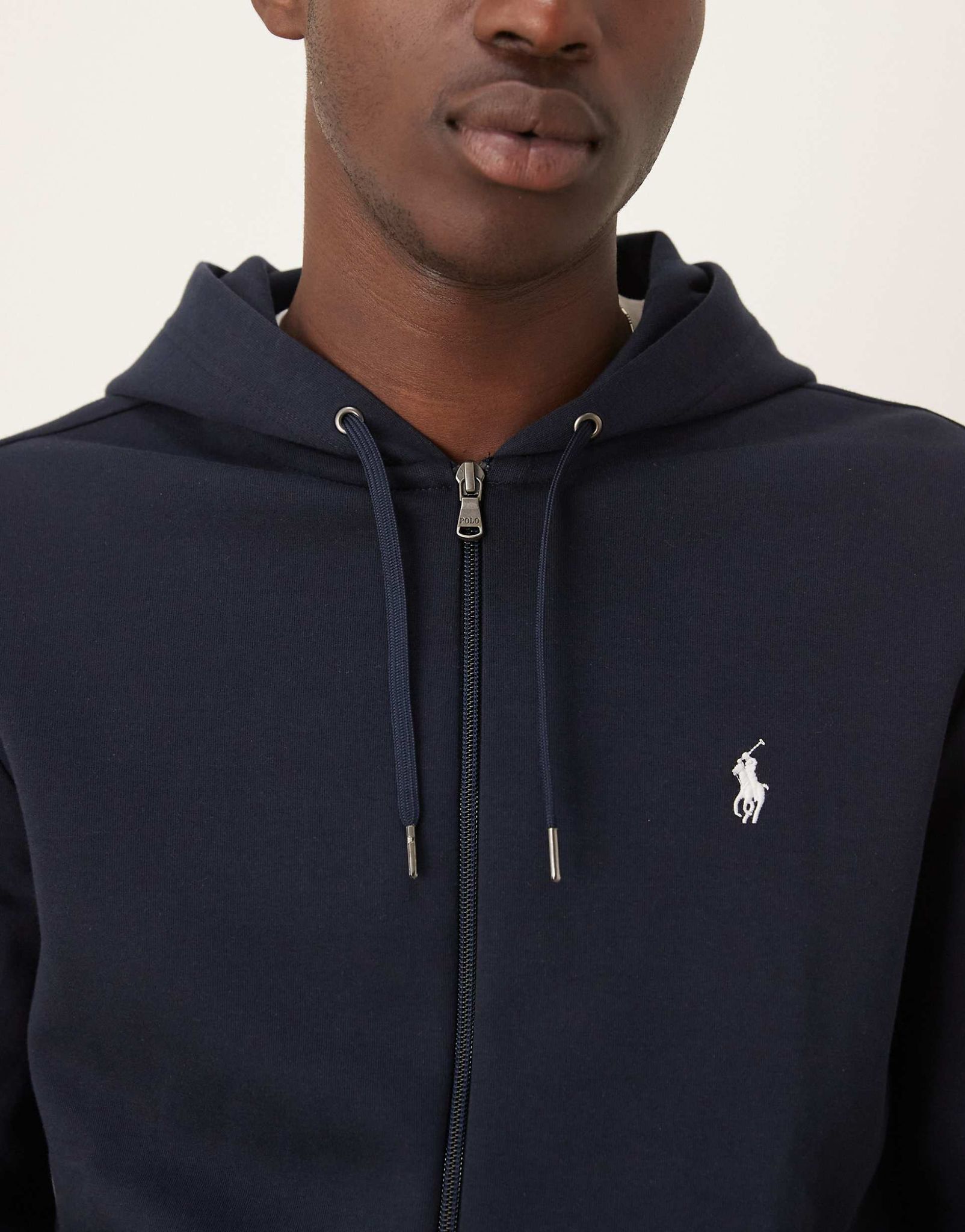PRL Full Zip Hoodie Grey Logo