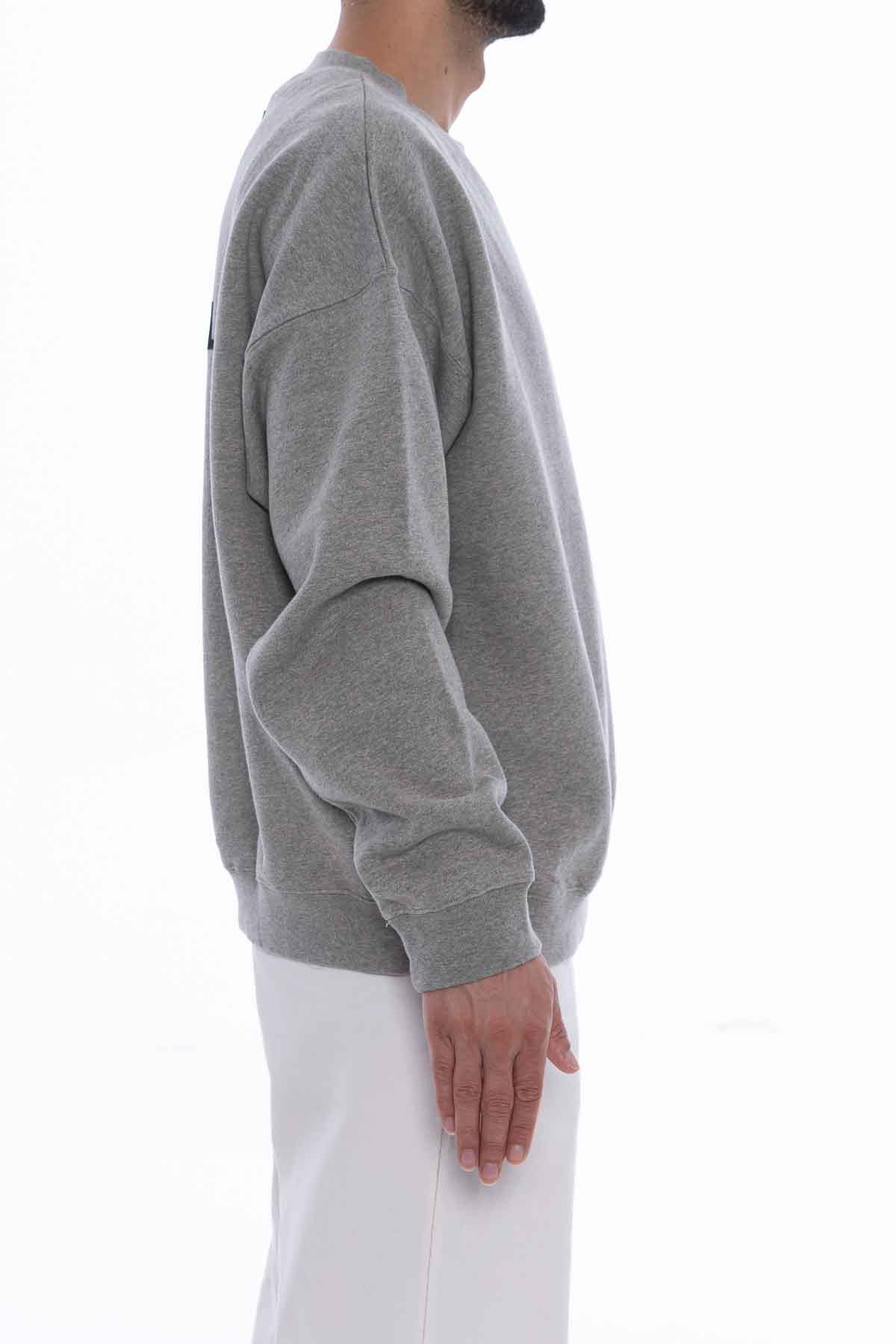 Essential Fleece Crewneck Heather Gray Sweatshirt
