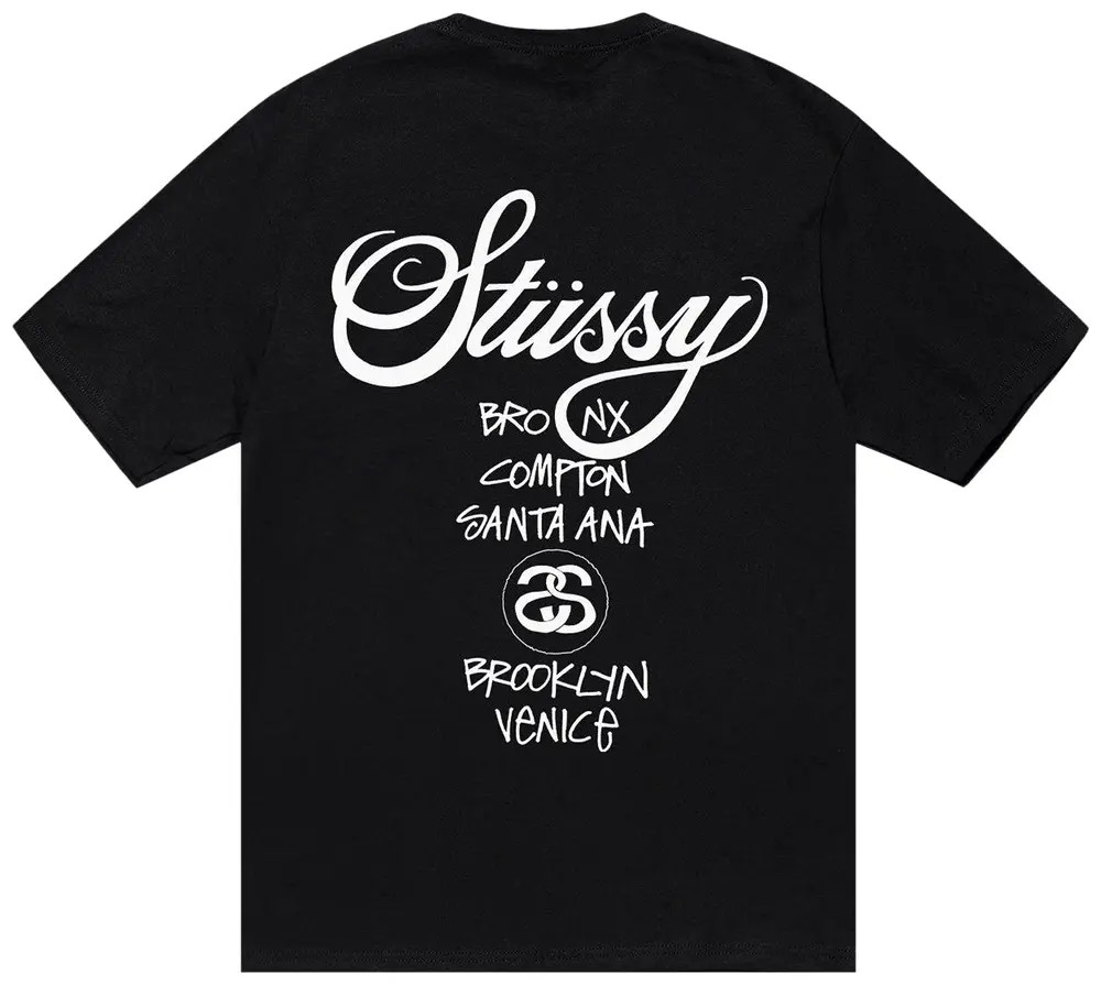 Stüssy World Tour Tee Black