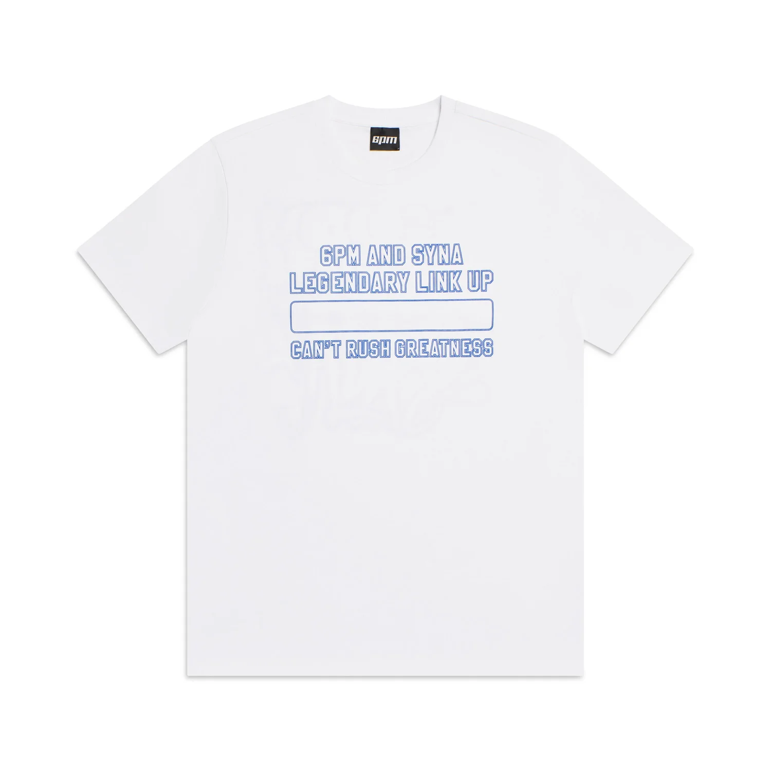CENTRAL CEE x 6PM RECORDS CAN’T RUSH GREATNESS BUNDLE - LINK UP T-SHIRT WHITE
