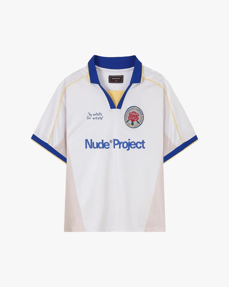 Basic Football Tee White