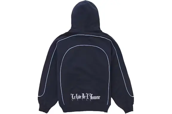 【Supreme】Curve Piping Hooded Sweatshirt Supreme Curve Piping Hooded Sweatshirt 'Navy' - SUPREME