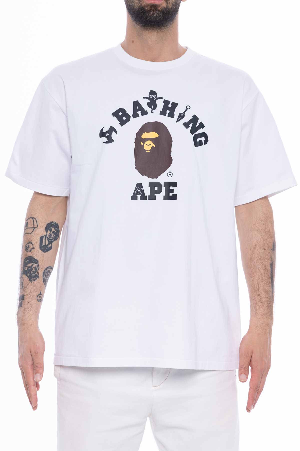 BAPE Ninja College Tee 'White'