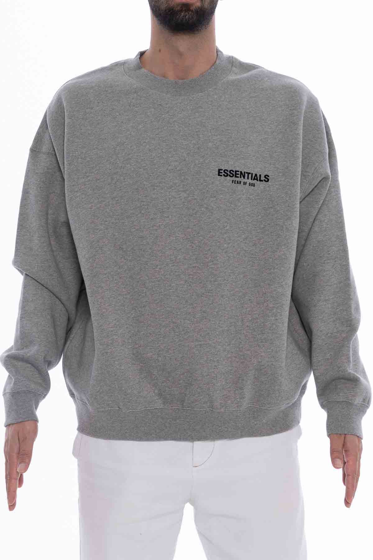 Essential Fleece Crewneck Heather Gray Sweatshirt