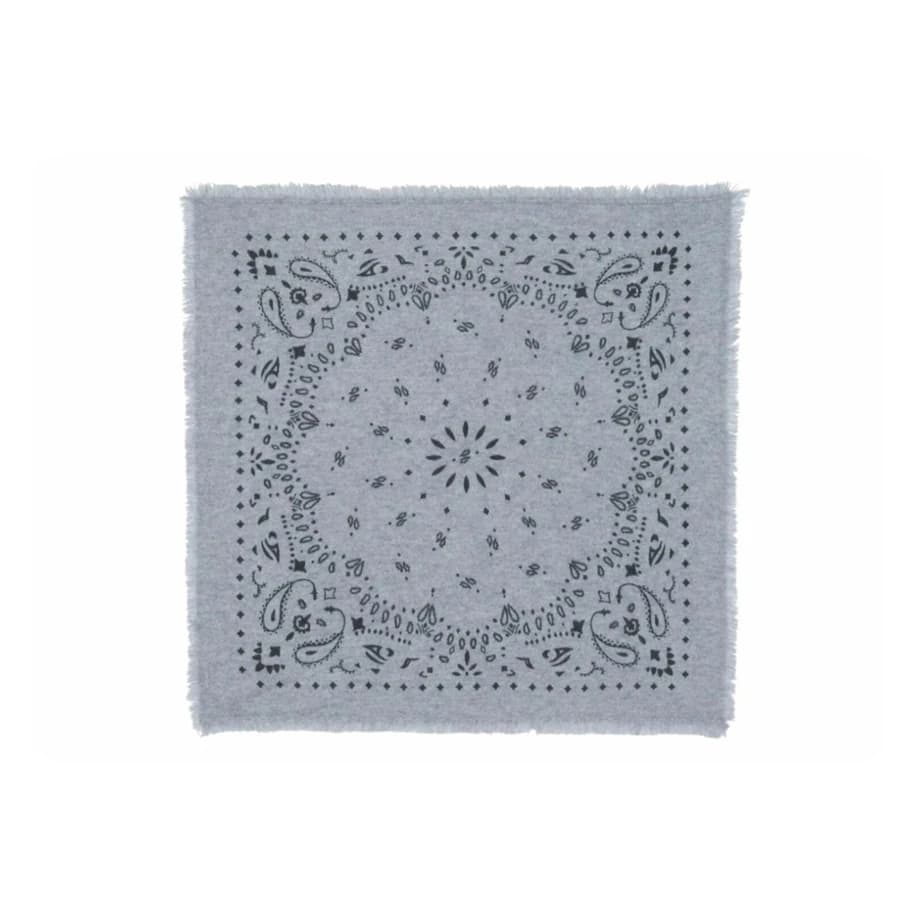 Kujten Large Cashmere Bandana Hachiko Grey
