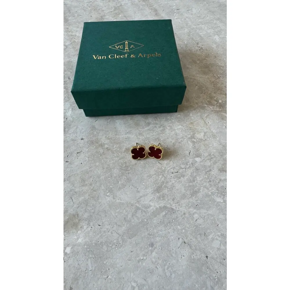 Van Cleef Bordo Küpe